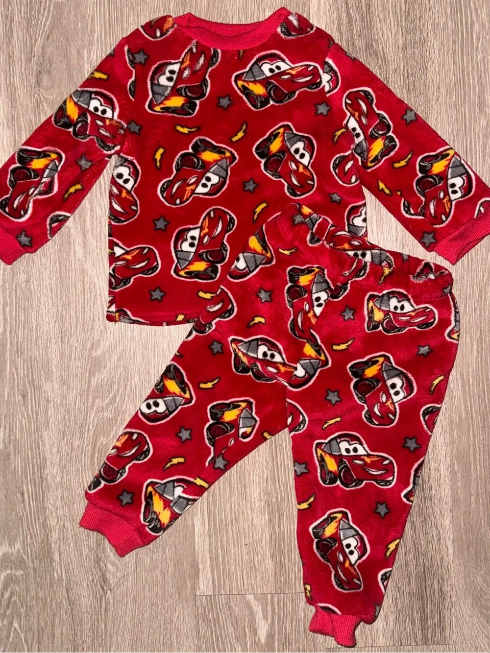 Disney Red Lightning McQueen Fleece Pajama Set